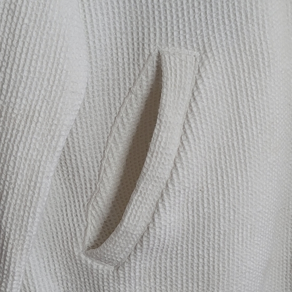 Polo Sport Ralph Lauren Vintage Waffle Zip Up Swatshirt White Men's Size M - Picture 7 of 16